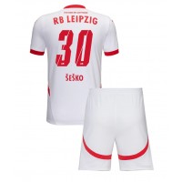 Stroje piłkarskie RB Leipzig Benjamin Sesko #30 Koszulka Podstawowej dla dzieci 2024-25 Krótki Rękaw (+ szorty)